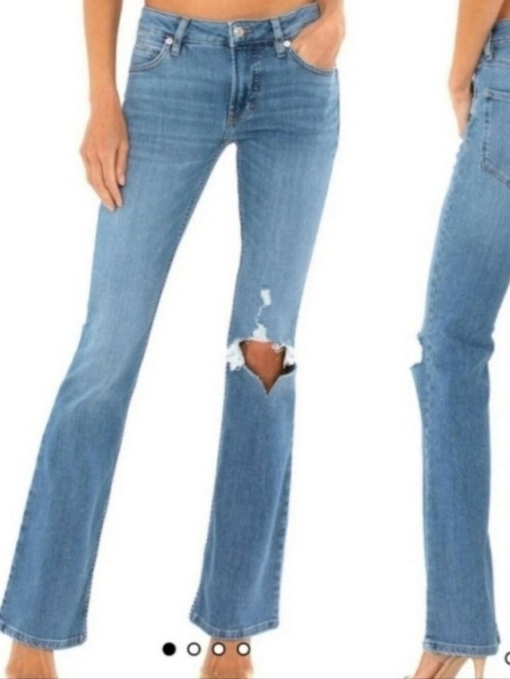 Free People Vintage Indigo Carmen Flare Denim Jeans - Picture 8 of 8